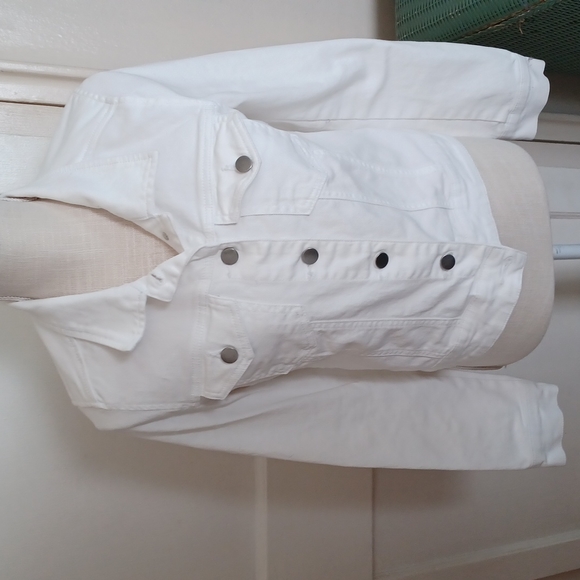 Nordstrom Jackets & Blazers - Nordstrom white denim jacket